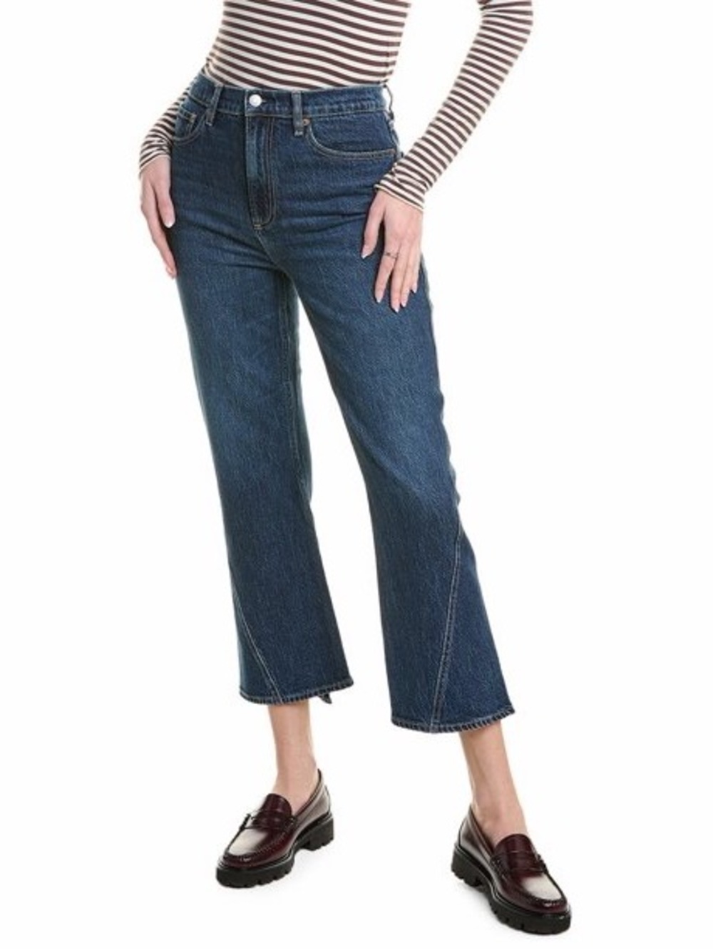PISTOLA Ally High Rise Ankle Boot Jeans